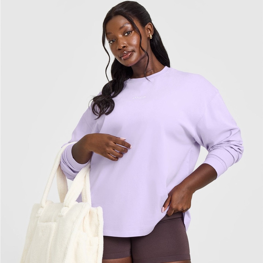OA - Oversized Washed LS Top